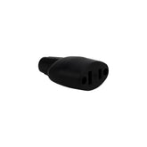 Contacto Oval Polarizado de Hule Sanelec, 15A 127V, Color Negro | SE324573   - imagen 3