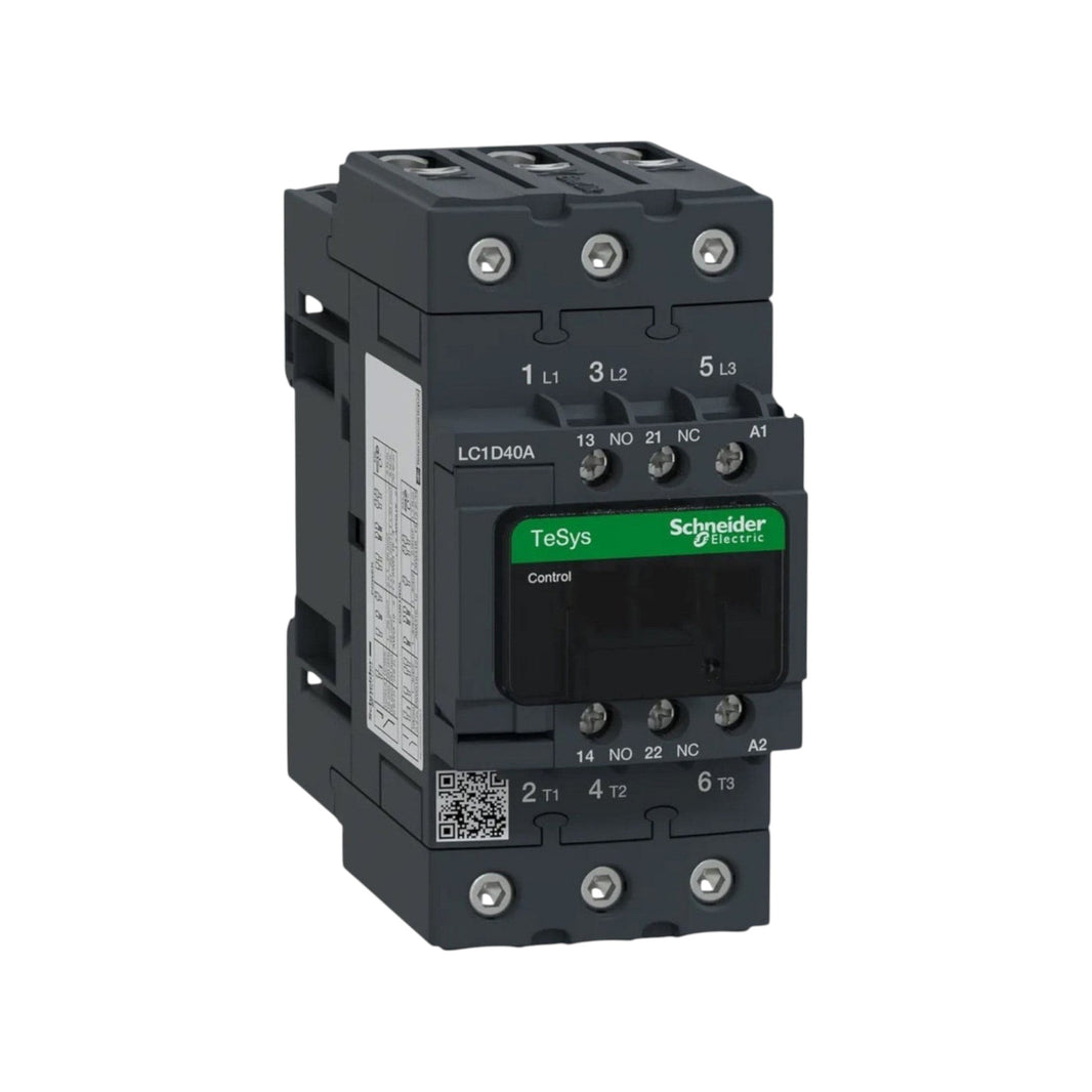 Contactor Schneider Electric TeSys D 3 Polos 40A Tensión de Bobina 110Vca LC1D40AF7