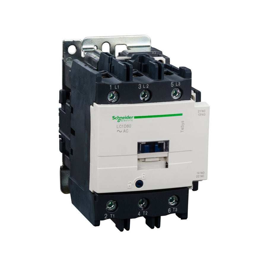 Contactor Schneider Electric TeSys D 3 Polos 95A Tensión de Bobina 110Vca LC1D95F7