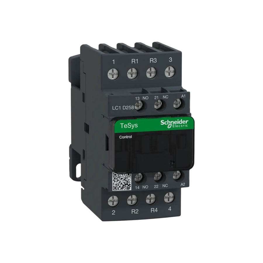Contactor Schneider Electric TeSys D LC1D258F7, 4 Polos (2NA + 2NC), 40A, Bobina 110V CA.