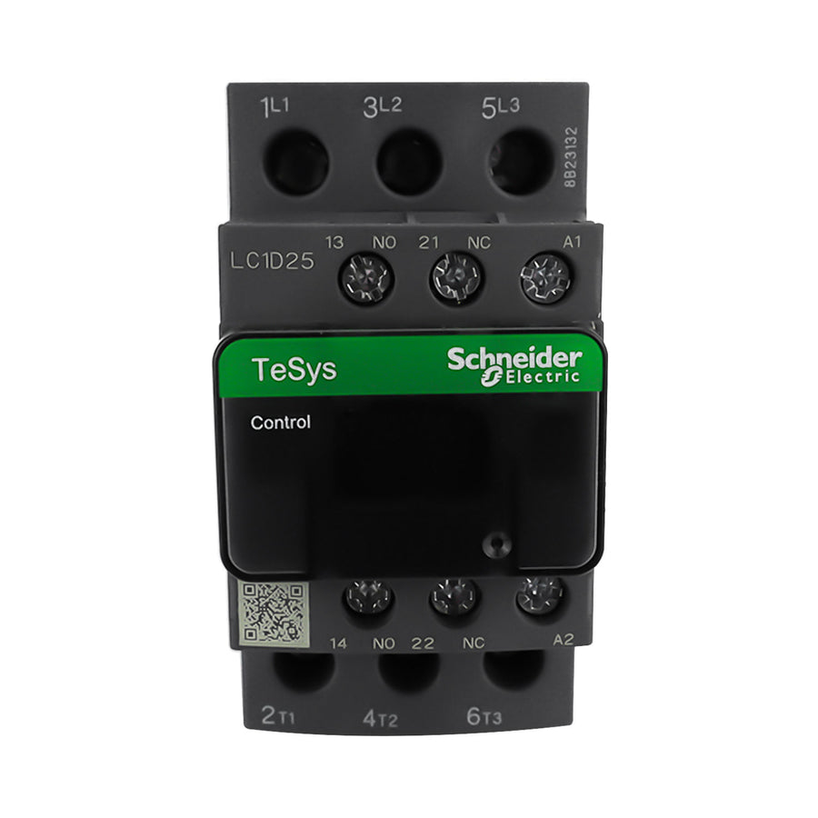 Contactor Schneider Electric TeSys D LC1D25F7, 3 Polos, 25A, Bobina 110V CA, 15 HP