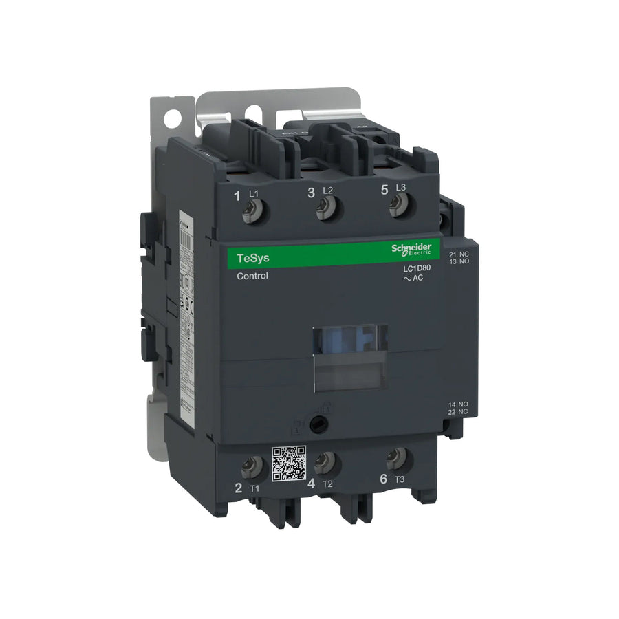Contactor Schneider Electric TeSys D, 3 Polos (3NA), 80A, AC-3, Bobina 220Vca
