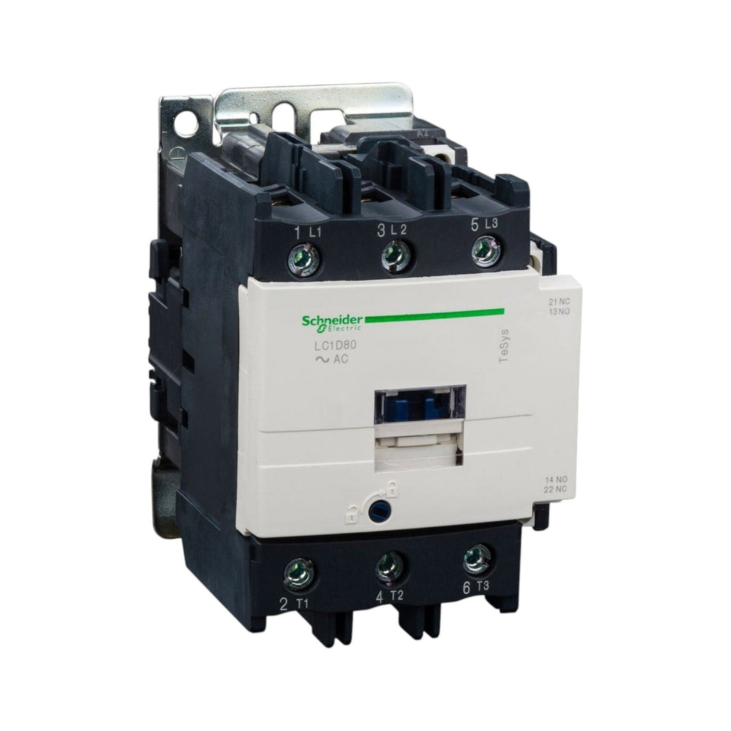 Contactor Schneider Electric TeSys D 3 Polos 95A Tensión de Bobina 110Vca LC1D95F7