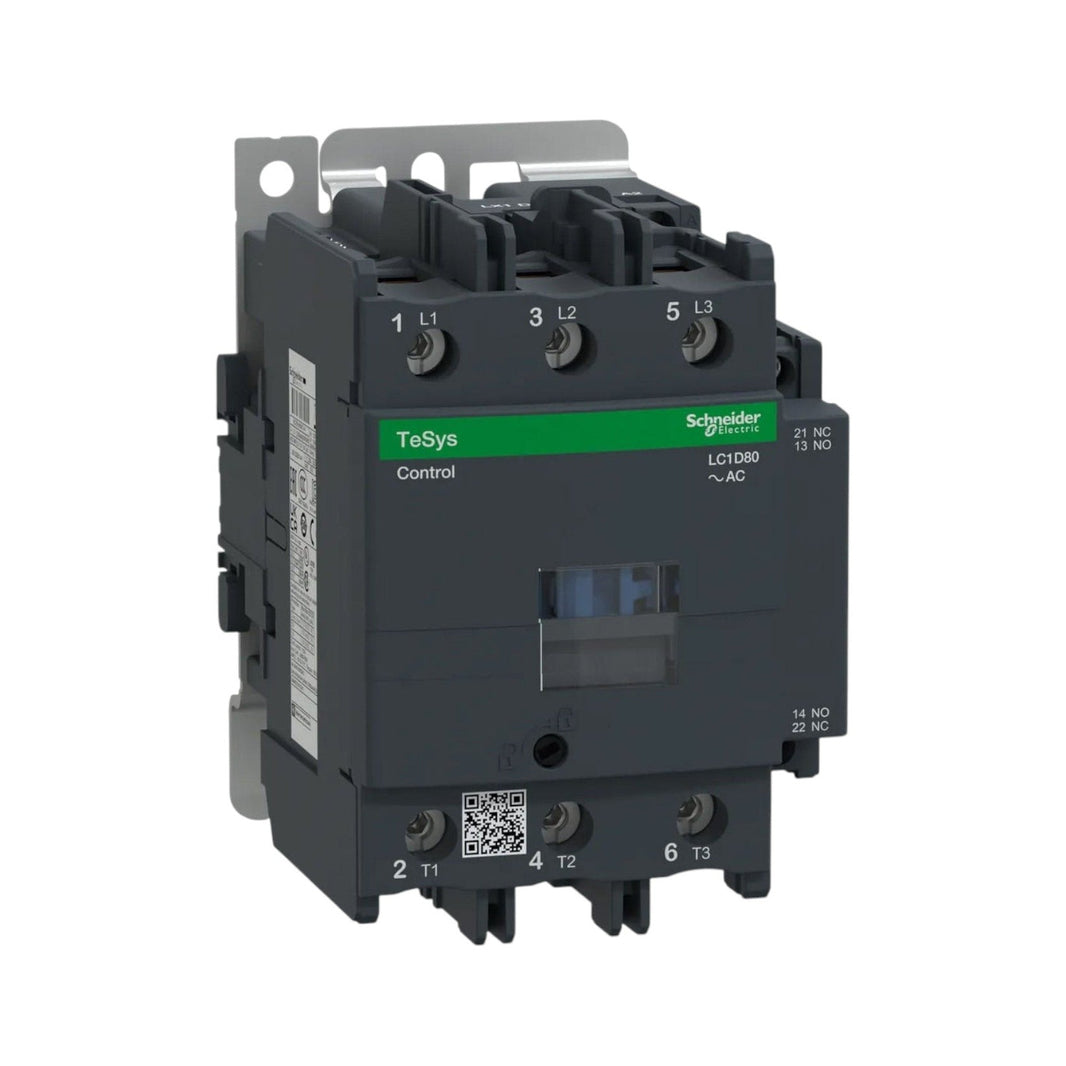 Contactor Schneider Electric TeSys D, 3 Polos (3NA), 80A, AC-3, Bobina 220Vca