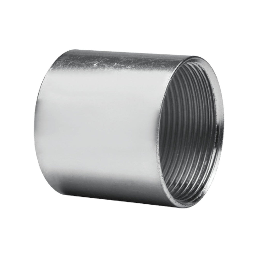 Cople de acero galvanizado Argos de 1/2 pulgada para tubería conduit de pared gruesa con rosca interna