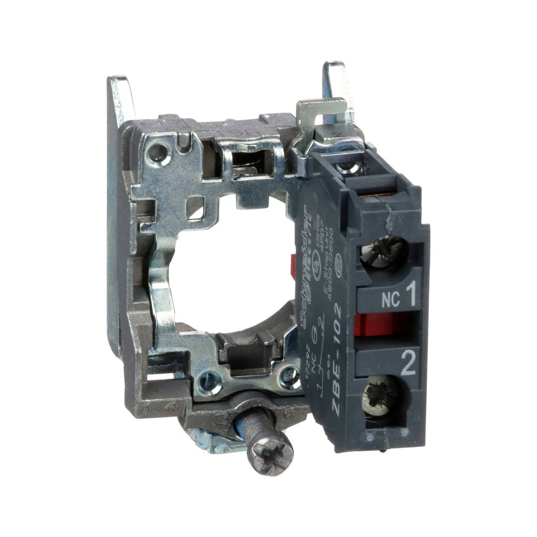 Cuerpo de Pulsador Schneider Electric Harmony ZB4BZ102, 1 NC, 22 mm, Atornillable