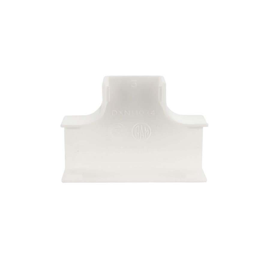 Derivación en T para Canaleta Dexson 13x7 mm Color Blanco DXN11034HD