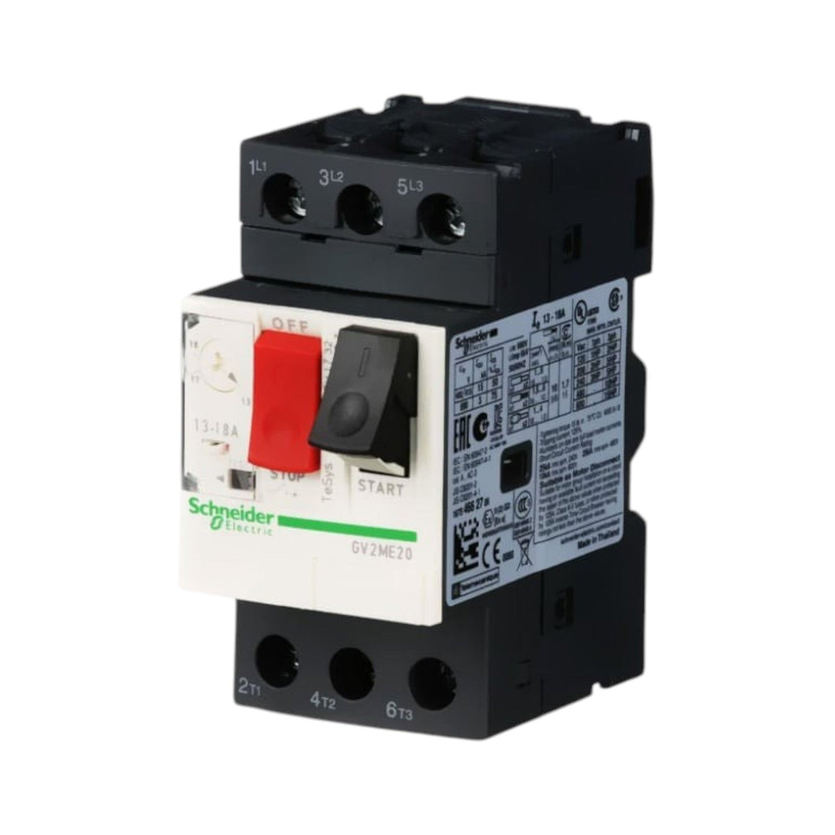 Disyuntor Termomagnético Schneider Electric TeSys Deca 3 Polos 13-18 A GV2ME20 - imagen 3