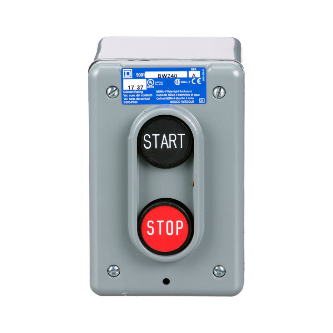 Estación de Control Harmony 9001B con 2 Pulsadores START/STOP, Bloqueo y NEMA 4