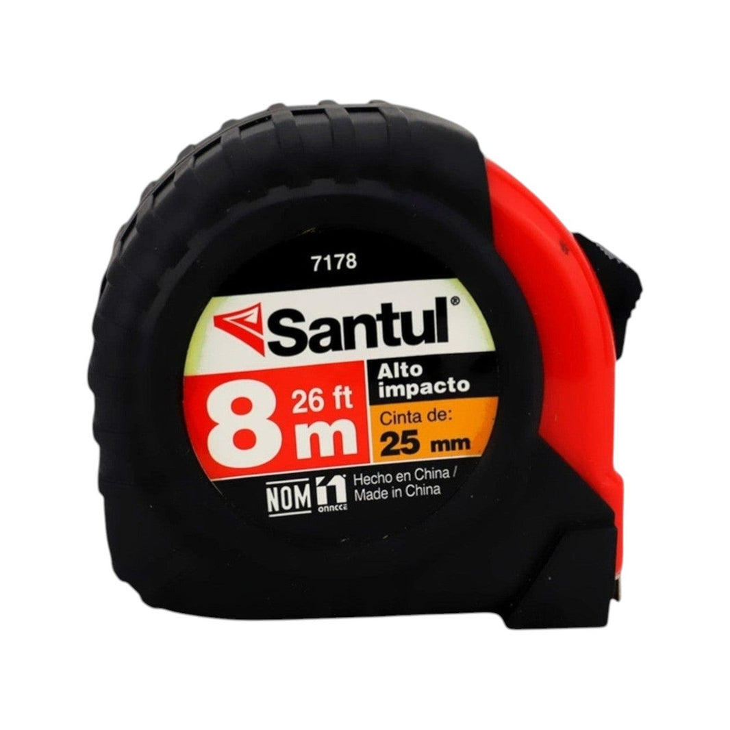 Flexómetro Santul 8m x 25mm Alto Impacto – Cinta Métrica Profesional