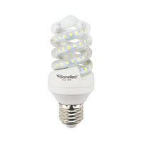 Foco Espiral LED Sanelec, Luz Fría 6500K, Base E27, 14W, | SE316462