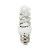Foco Espiral LED Sanelec, Luz Cálida 2700K, Base E27, 6W, | SE316295