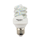Foco Espiral LED Sanelec, Luz Fría 6500K, Base E27, 8W, | SE316370