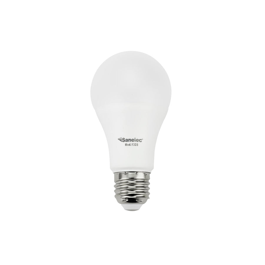Foco LED Sanelec Tipo A19, Luz Cálida 3000K, Base E27, 12W, | SE313287