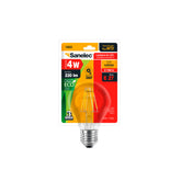 Foco LED de Filamento Sanelec, Luz Cálida 2700K, Base E27, 4W, | SE318039 - imagen 3