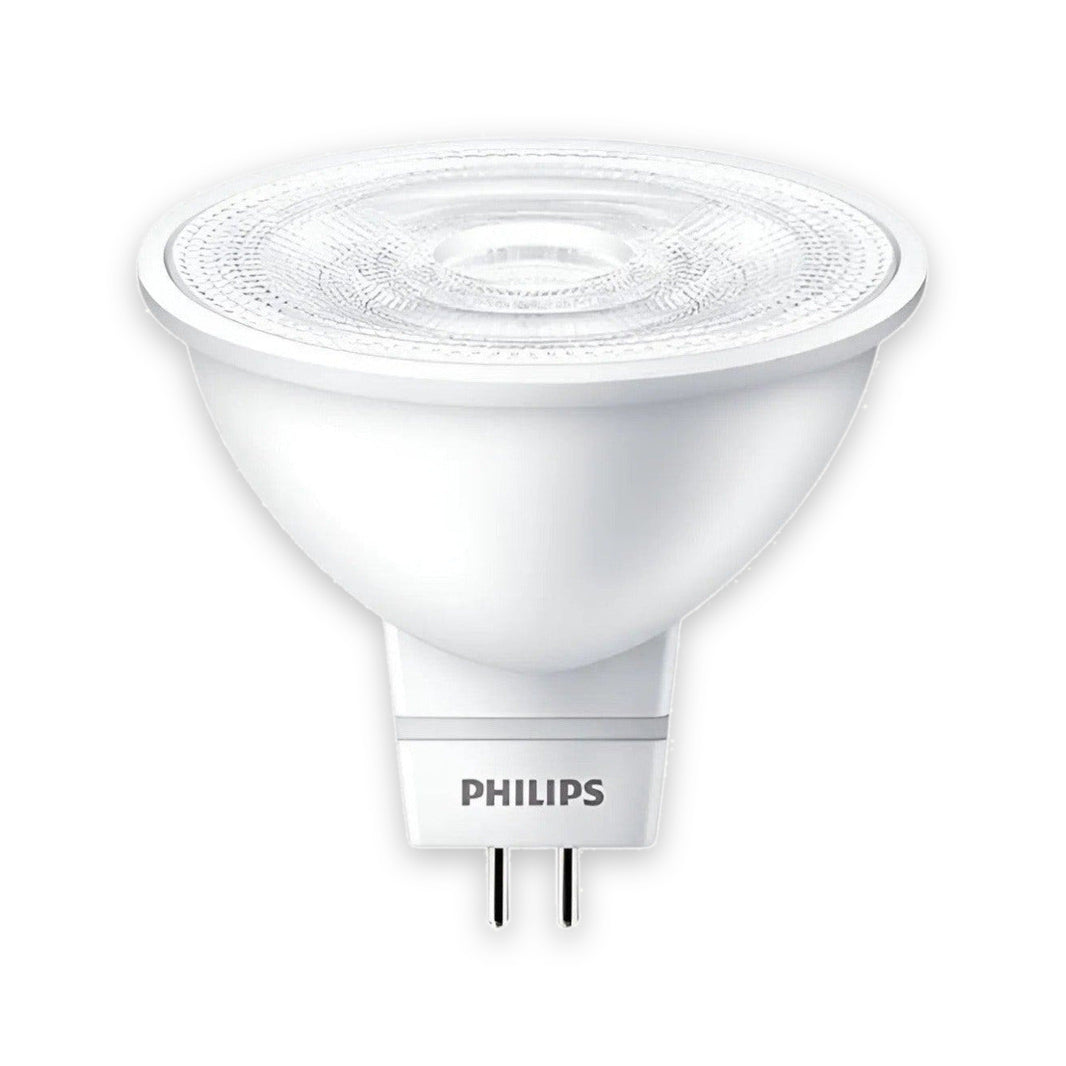 Foco LED Philips Essential, Tipo MR16, 4.5W, 12V, Luz de Día 6500K, Base GU5.3