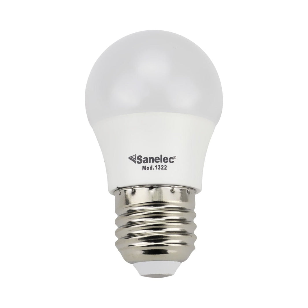 Foco LED Sanelec Tipo A19, Luz Fría 6500K, Base E27, | SE313225