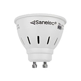 Foco LED Tipo Dicroico Sanelec, Luz Cálida 3000K, Base GU10, 4W | SE313843