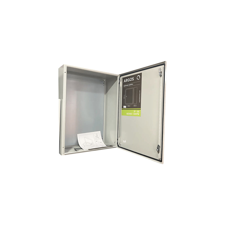 Gabinete Metálico de Uso General Argos, 800x600x300 mm, NEMA 4/IP66 con Placa