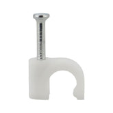 Grapa Curva Argos para Cable de 6 mm, con Clavo de Acero Integrado - imagen 2