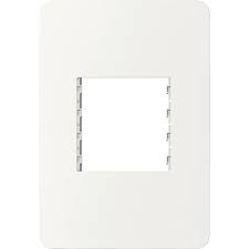 Placa con Soporte Schneider Electric Unica 3 Módulos Color Blanco