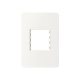 Placa con Soporte Schneider Electric Unica 3 Módulos Color Blanco