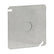 Tapa Plana de Acero Crouse Hinds 4x4 con K.O. de 1/2 pulg
