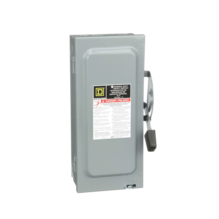Interruptor de Seguridad Square D de 60A 3 Polos 240V NEMA 1