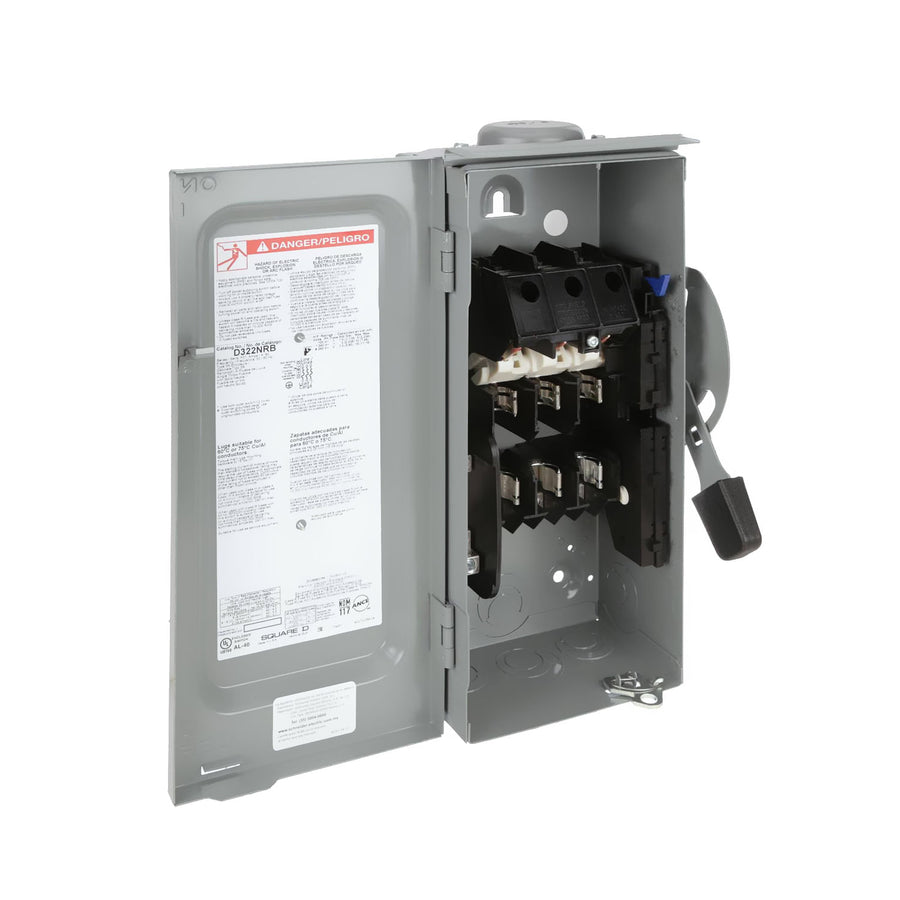 Interruptor de Seguridad Square D 3 Polos 60A NEMA 3R con Neutro D322NRB