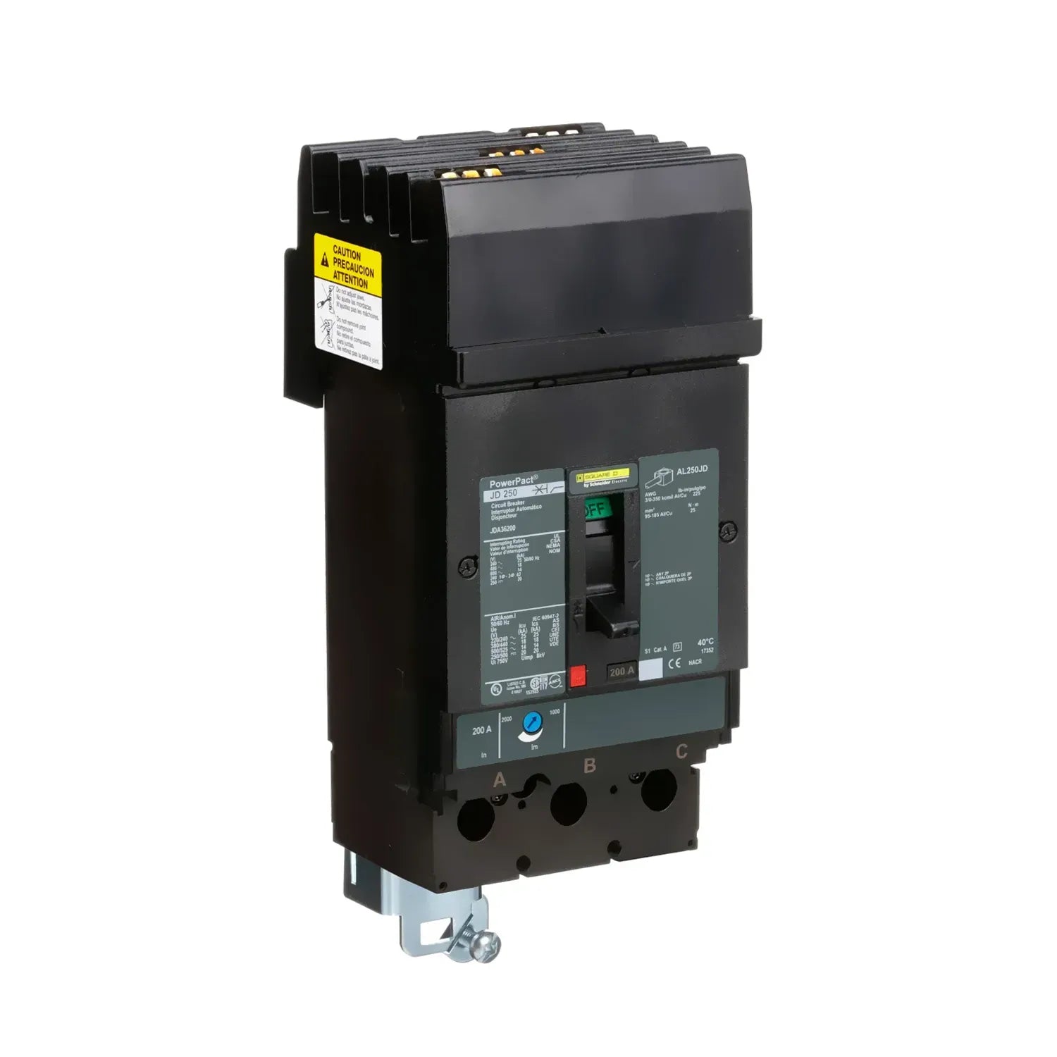 Interruptor Schneider JDA36200 200A 3P 600V | PEFSA