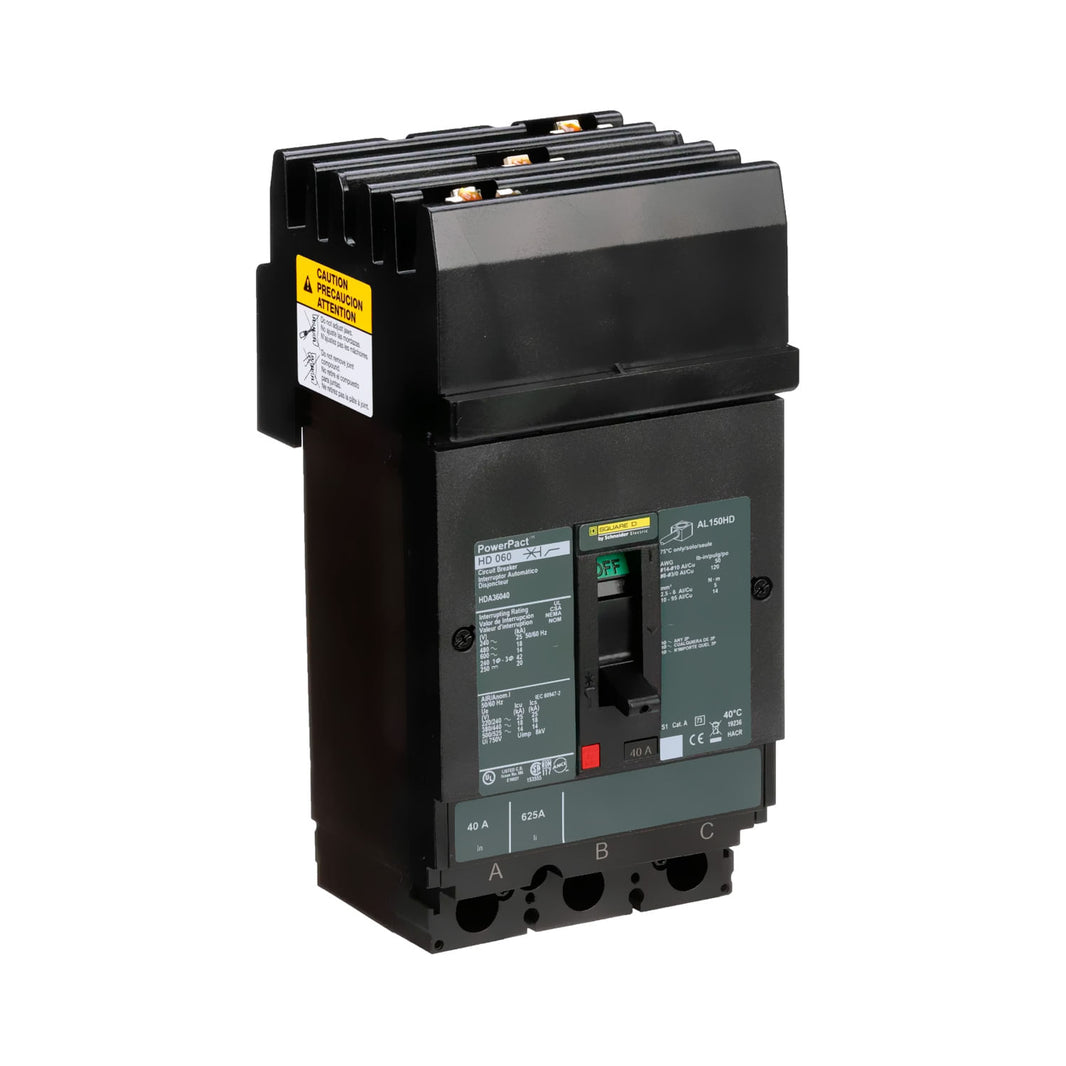 Interruptor Atornillable Marco E-3P Schneider Electric 40A 480 Vca HDA36040