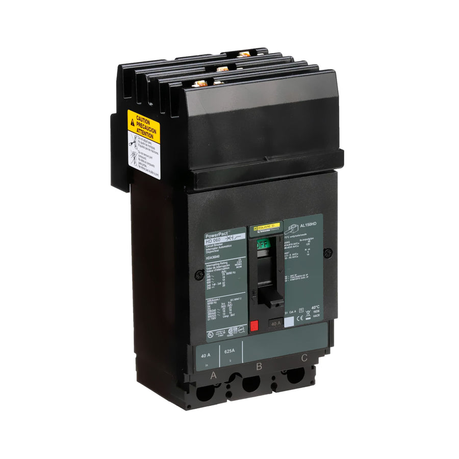 Interruptor Atornillable Marco E-3P Schneider Electric 40A 480 Vca HDA36040