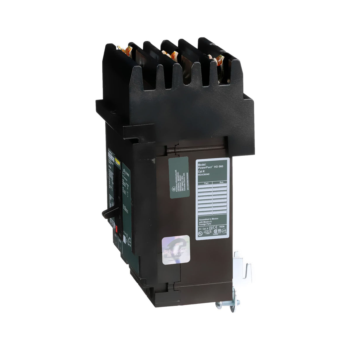 Interruptor Atornillable Marco E-3P Schneider Electric 40A 480 Vca HDA36040 - imagen 4
