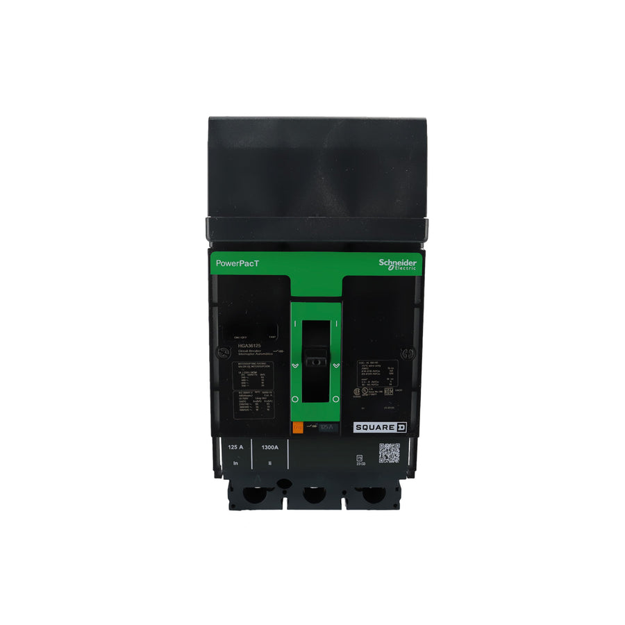 Interruptor de Caja Moldeada Schneider Electric PowerPacT HGA36125, 3 Polos, 125A, 600V, 18kA