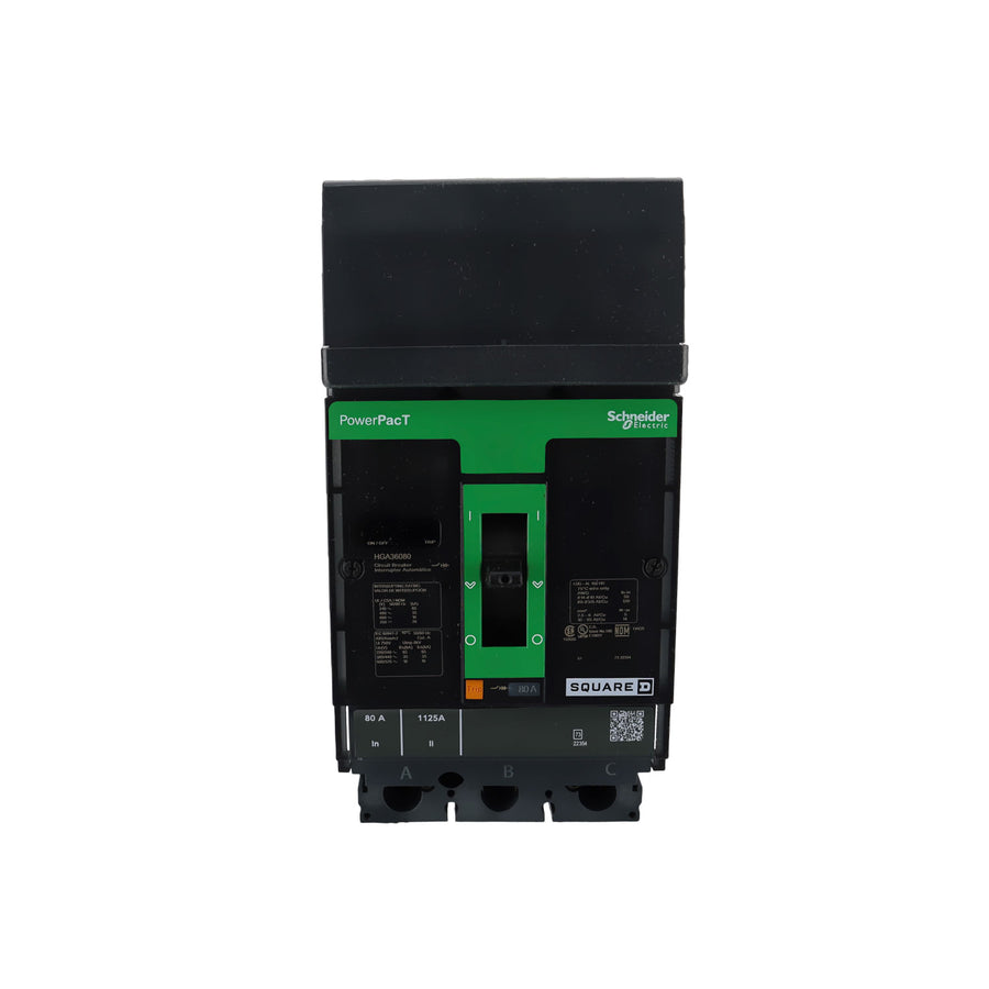 Interruptor de Caja Moldeada Schneider Electric, Marco H, 3 Polos, 80A, 600V, 35kA
