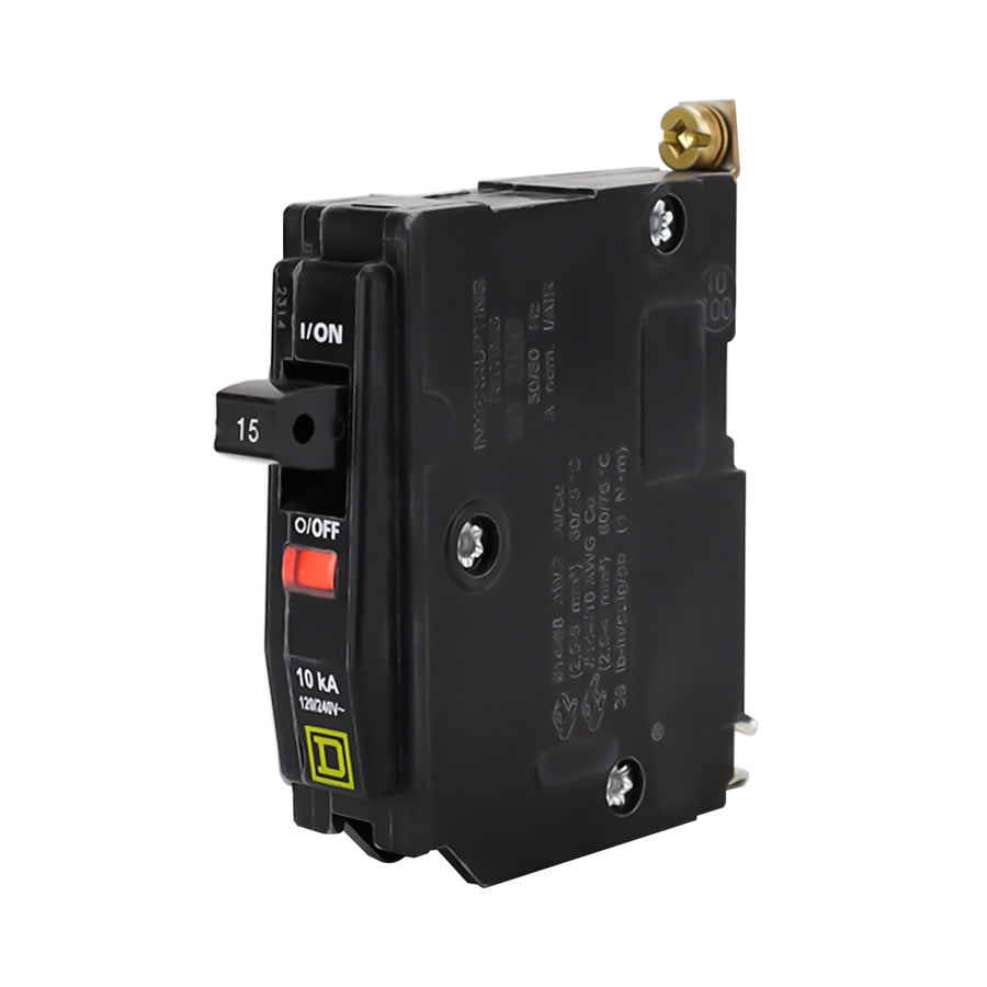 Interruptor Termomagnético Schneider Electric Square D QOB 1 Polo 15A 10kA 120/240V Atornillable QOB115 - imagen 3