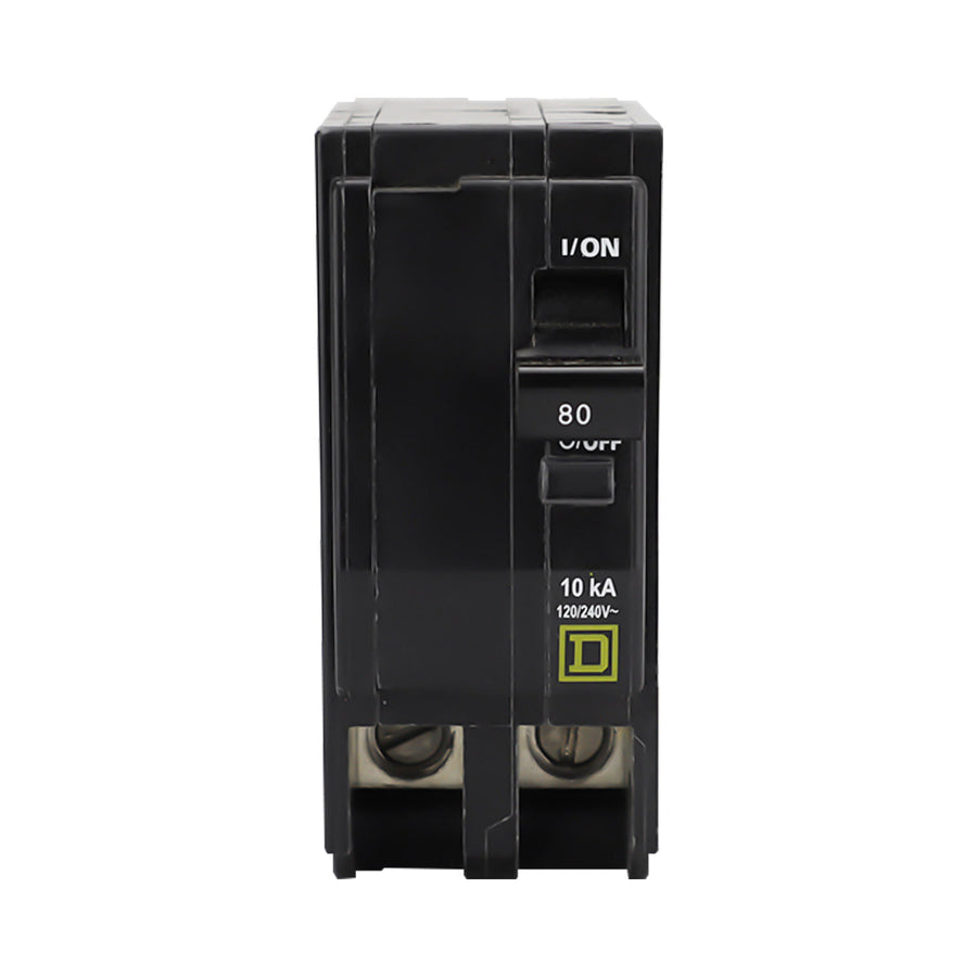 Interruptor Termomagnético Square D QO 2 Polos 80A Enchufable 10kA 120/240V QO280