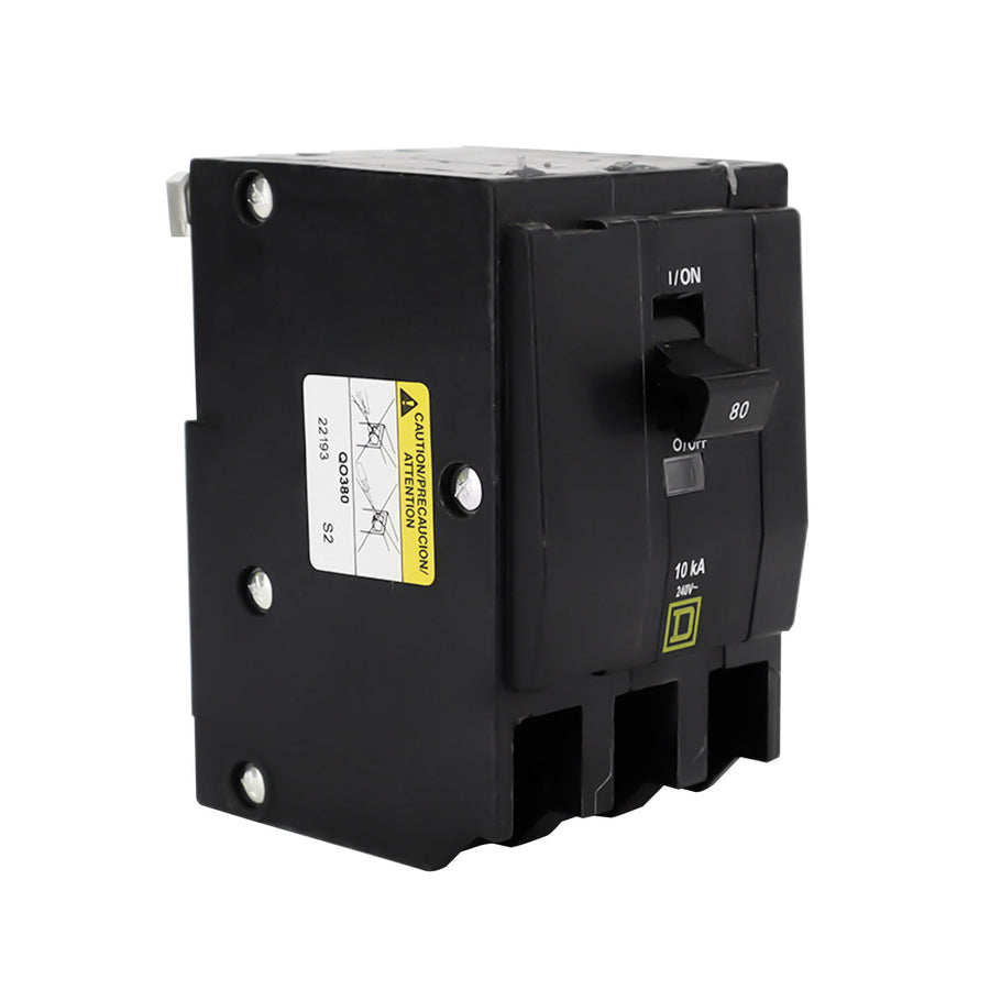Interruptor Termomagnético Square D QO 3 Polos 80A Enchufable 10kA 120/240V QO380 - imagen 3