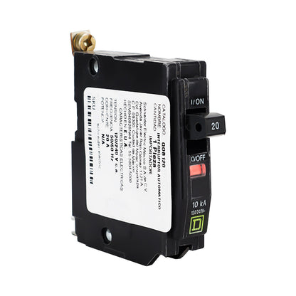 Interruptor Termomagnético Square D QOB 1 Polo 20A Atornillable 10kA 120/240V QOB120 - imagen 3