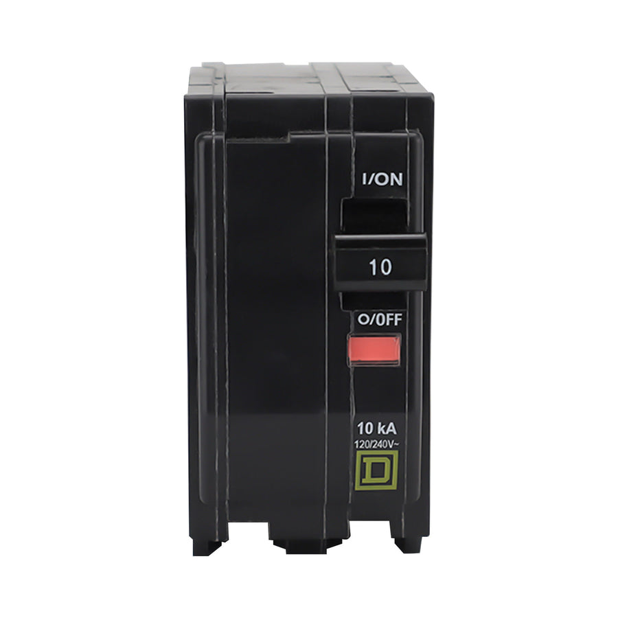 Interruptor Termomagnético Square D QO 2 Polos 10A Enchufable 10 kA 120/240V QO210