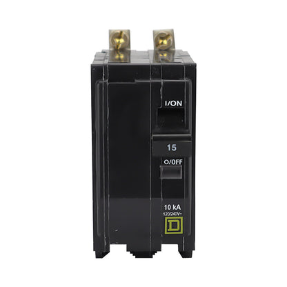 Interruptor Termomagnético Schneider Electric Square D QOB 2 Polos 15A 10kA 120/240V Atornillable QOB215
