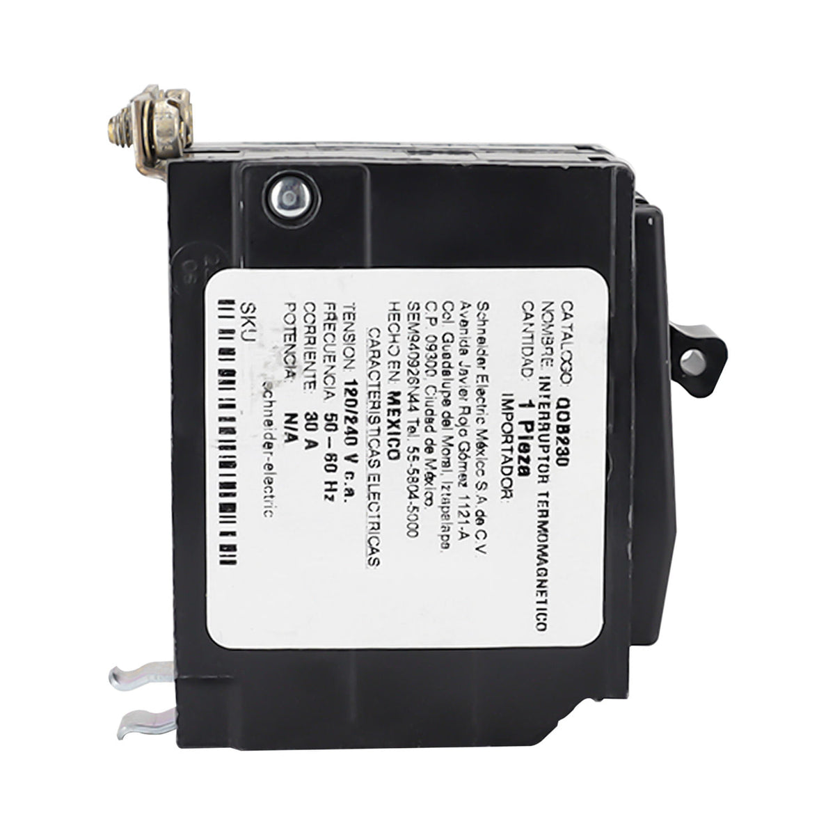 Interruptor Termomagnético Schneider Electric Square D QOB 2 Polos 30A 10kA 120/240V Atornillable QOB230 - imagen 4