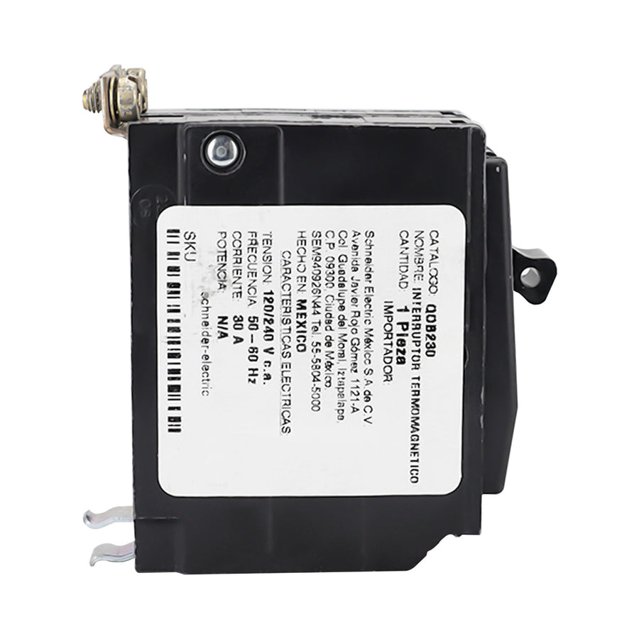Interruptor Termomagnético Schneider Electric Square D QOB 2 Polos 30A 10kA 120/240V Atornillable QOB230 - imagen 4