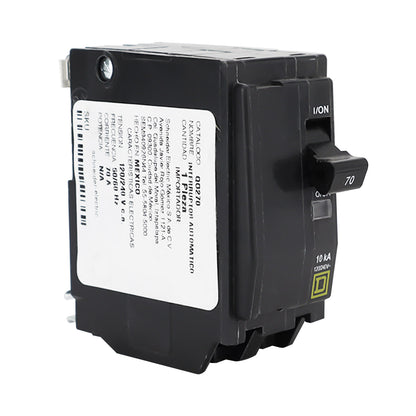Interruptor Termomagnético Square D QO 2 Polos 70A Enchufable 10kA 120/240V QO270 - imagen 3