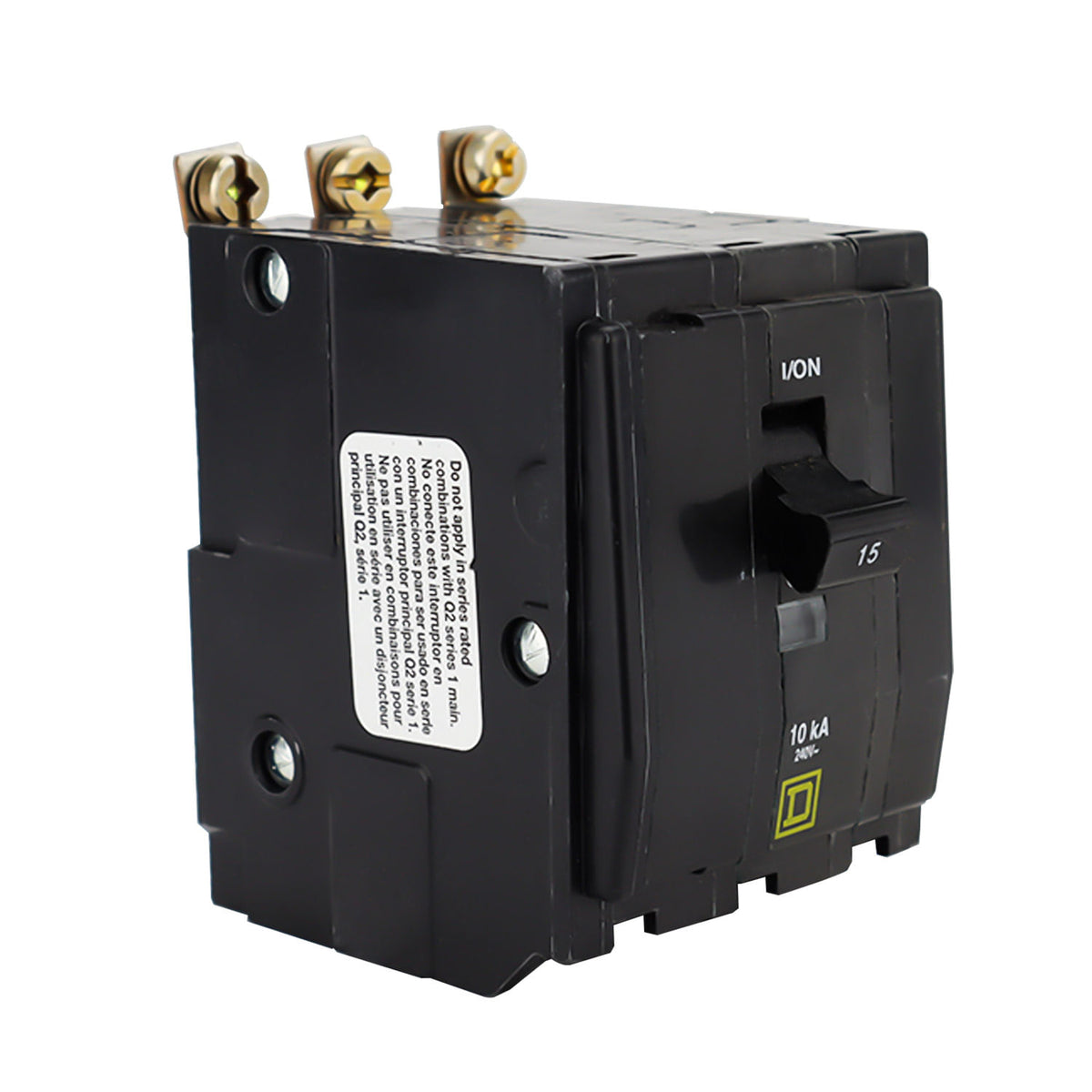 Interruptor Termomagnético Square D QOB 3 Polos 15A Atornillable 10kA 120/240V QOB315 - imagen 3
