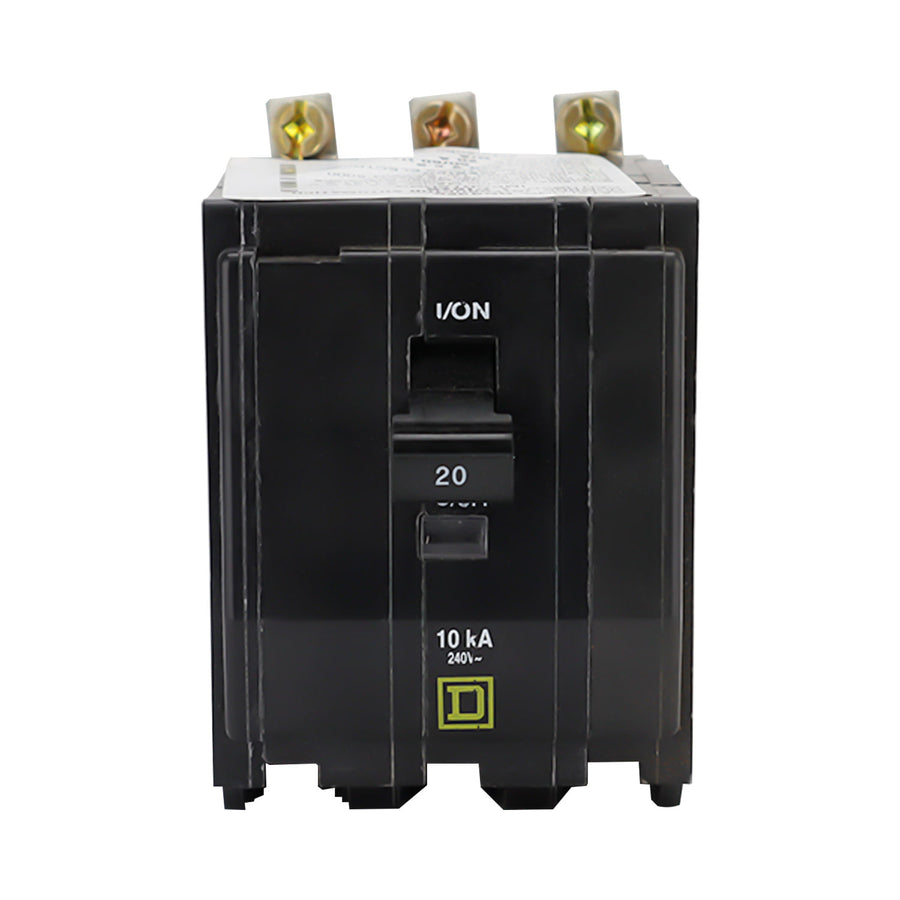 Interruptor Termomagnético Schneider Electric Square D QOB 3 Polos 20A 10kA 120/240V Atornillable QOB320