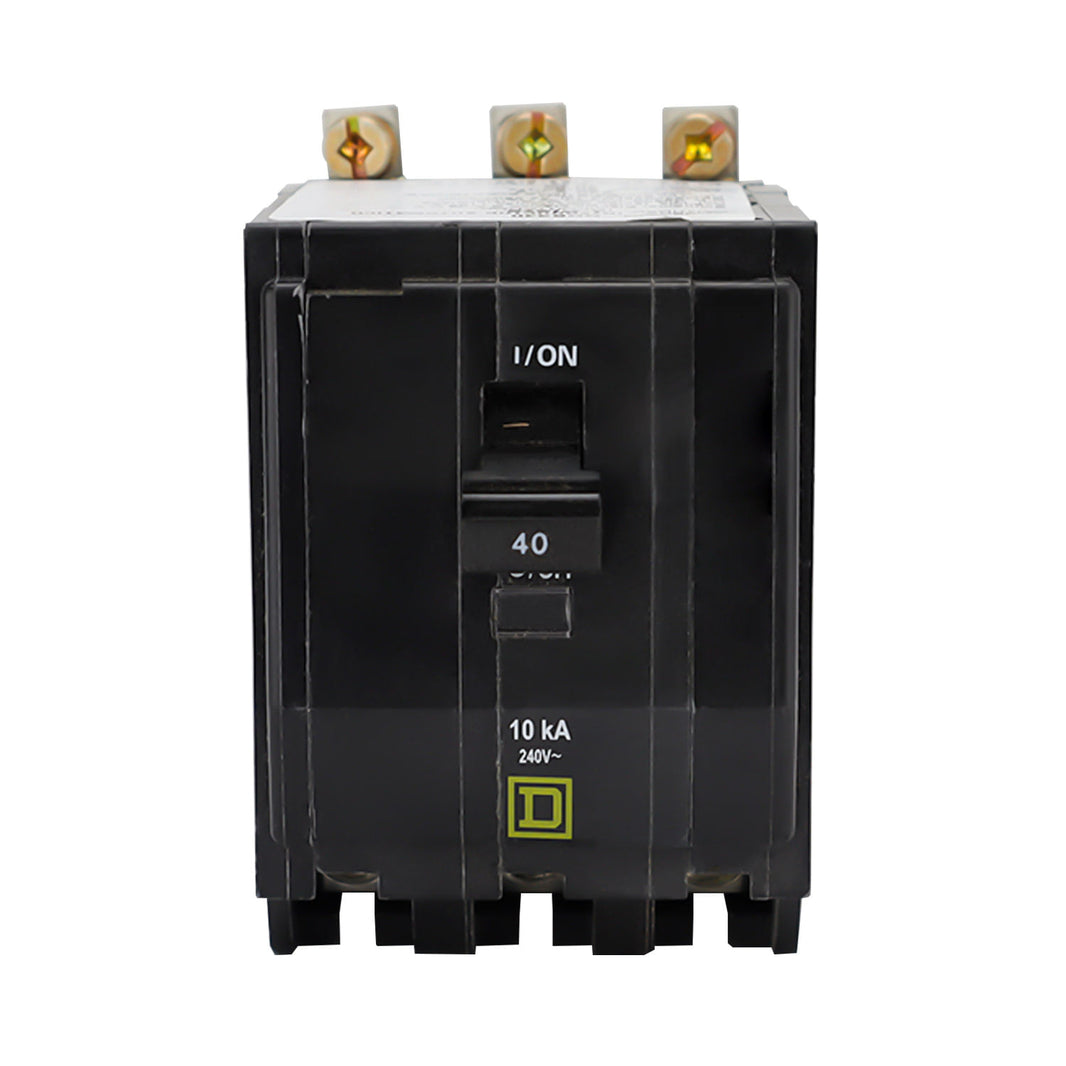 Interruptor Termomagnético Schneider Electric Square D QOB 3 Polos 40A 10kA 120/240V Atornillable QOB340