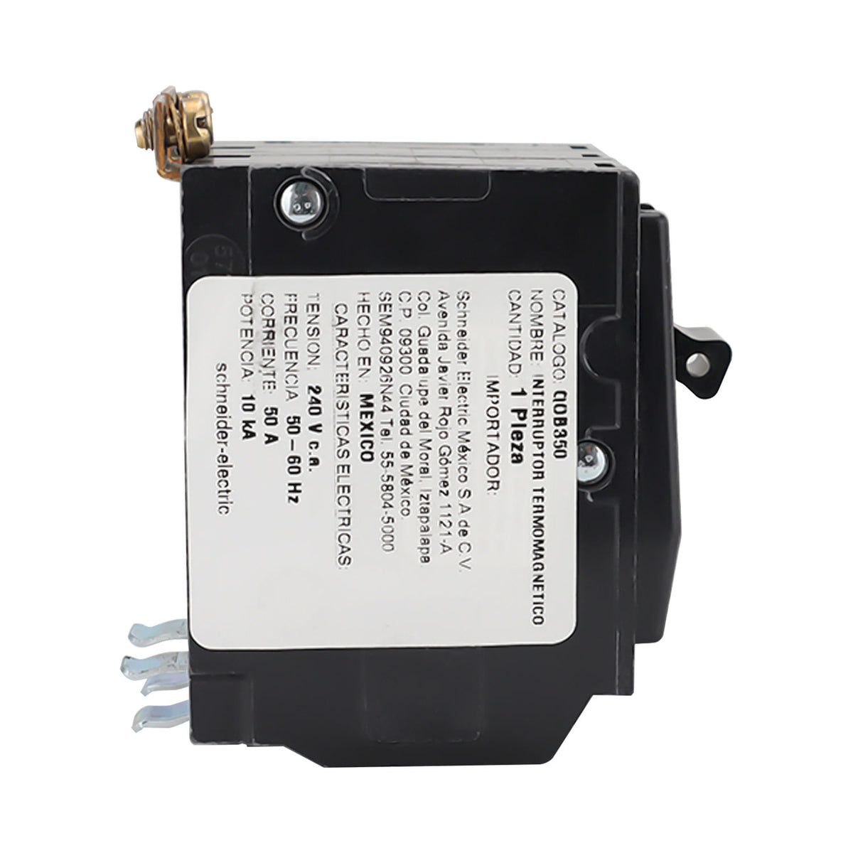 Interruptor Termomagnético Square D QOB 3 Polos 50A Atornillable 10kA 120/240V QOB350 - imagen 4