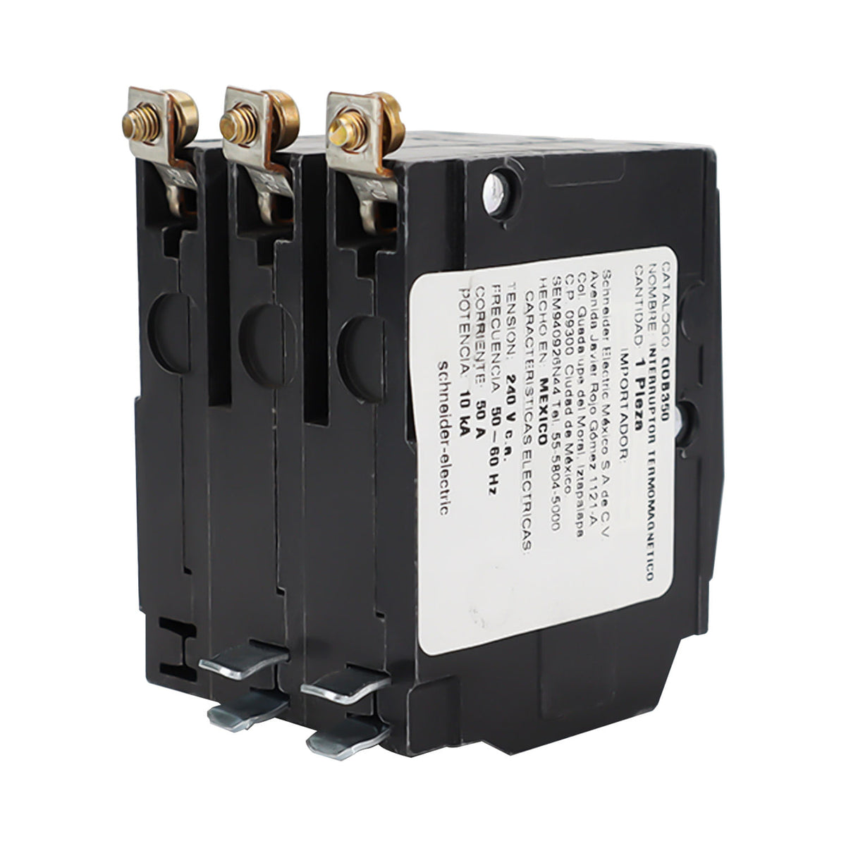 Interruptor Termomagnético Square D QOB 3 Polos 50A Atornillable 10kA 120/240V QOB350 - imagen 5
