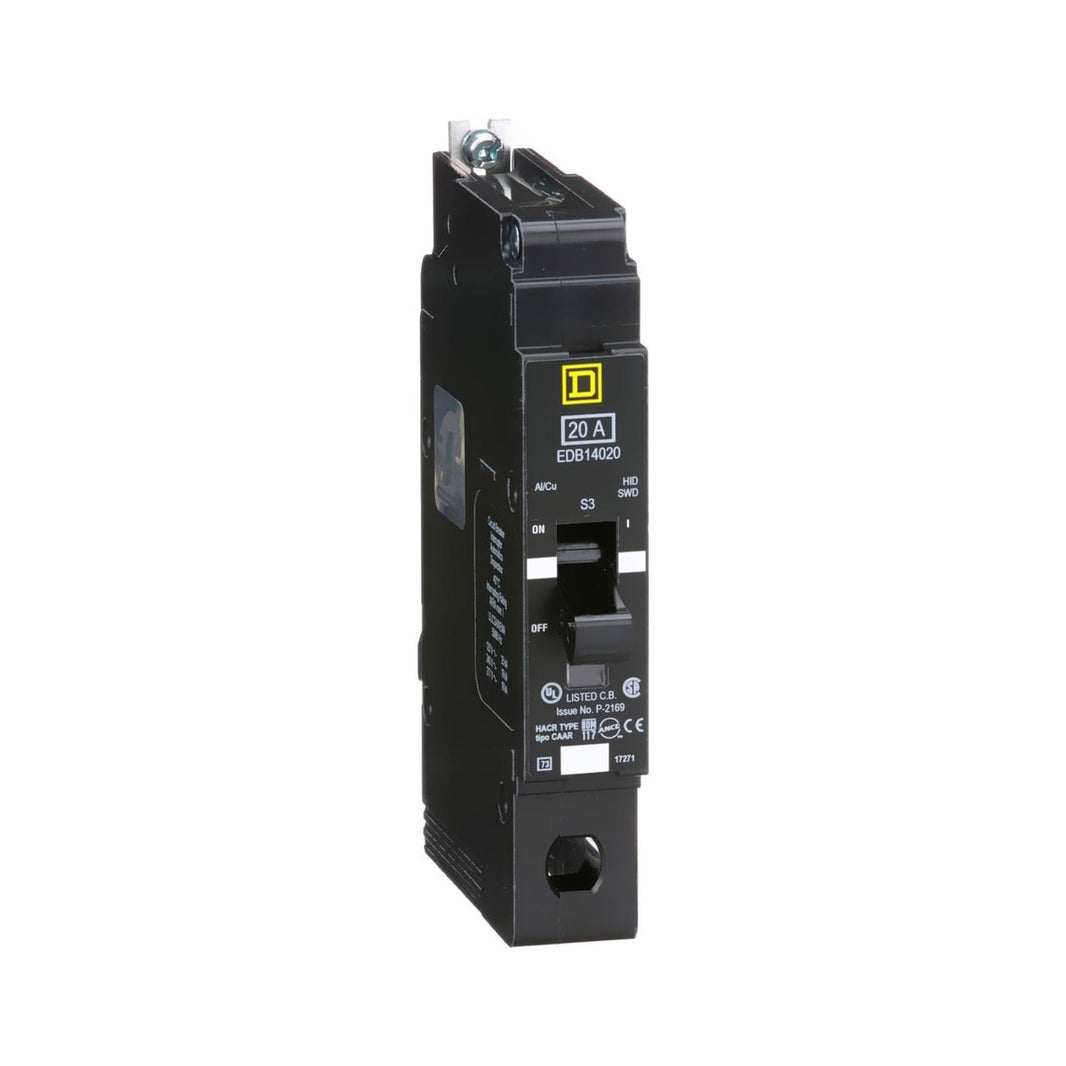 Interruptor Termomagnético Schneider EDB 20A 1 Polo 277V Atornillable